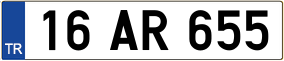 Trailer License Plate